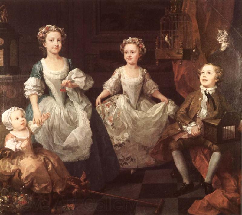 William Hogarth The Graham Children Norge oil painting art